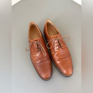 Cole Haan Leather Cap-Toe Oxford Dress Shoes – Cognac – Size 9.5